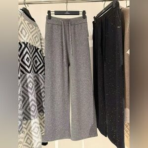 100% cashmere FARI Grey women pants